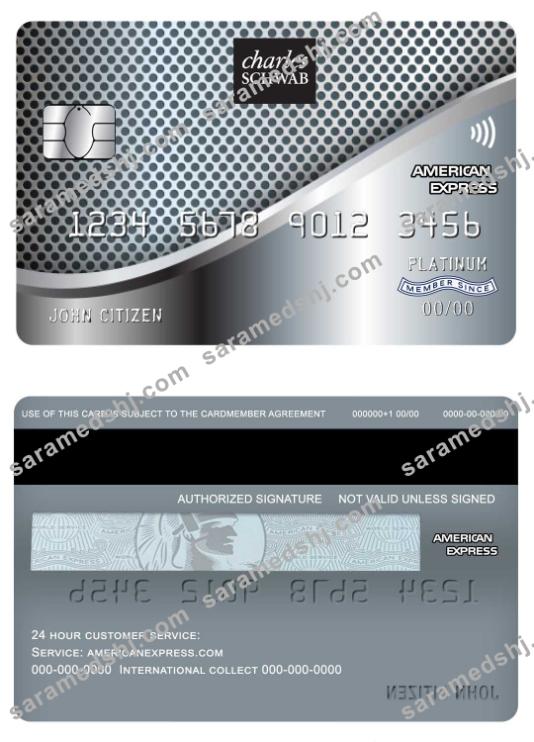 USA Charles Schwab & Co bank american express credit card